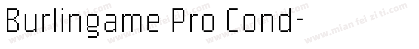 Burlingame Pro Cond字体转换